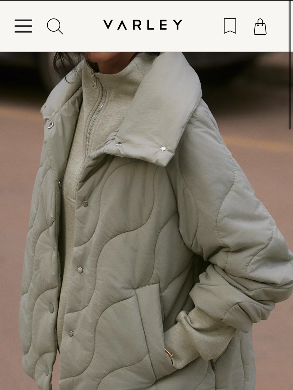 Varley Fabia Quilted Jacket Size XL NWT - Picture 8 of 8